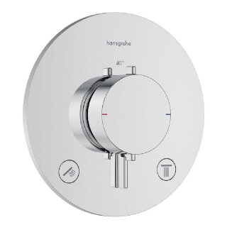 Hansgrohe Unterputz-Thermostat Ecostat Comfort S mit 2 Verbraucher, chrom - 9326938