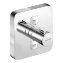 KLUDI Unterputz-Thermostat Push mit 2 Verbraucher, eckig,...