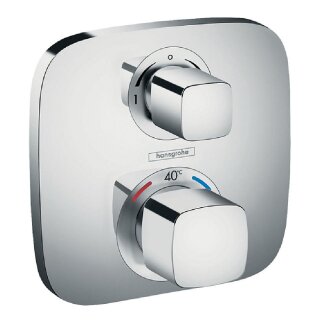 Hansgrohe Unterputz-Thermostat Ecostat E Fertigset mit 2 Verbraucher, chrom - 9315392