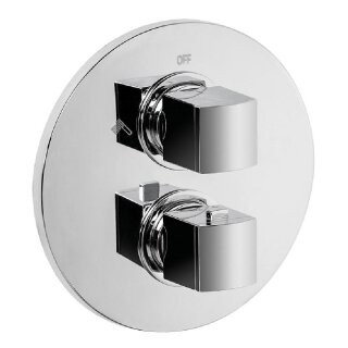 Evenes Unterputz-Wannenthermostat Dokos mit 2 Verbraucher, chrom - 9315134