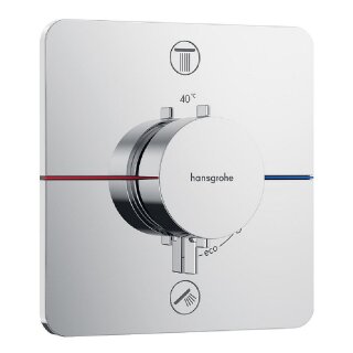 Hansgrohe Unterputz-Thermostat ShowerSelect Comfort Q Fertigset mit 2 Verbraucher, chrom - 9324258