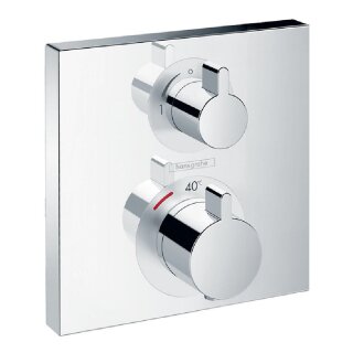 Hansgrohe Unterputz-Thermostat Ecostat Square mit 2 Verbraucher, chrom - 9323632