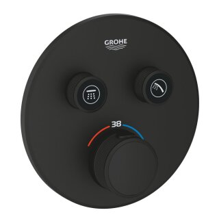 GROHE Unterputz-Thermostat Grohtherm SmartControl mit 2 Verbraucher, phantom black - 9324606