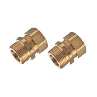 NMC Verschraubungs-Set ISICLICK® plus für AEROLINE® INOX SPLIT/PRO 100, DN16, AG 3/4", 2 Stück - 7738346472
