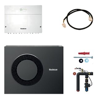 Buderus Logaplus Wärmepumpe-Ergänzungs-Set bestehend aus: Außeneinheit Monoblock reversibel WLW-12 MB A H (ODU 12), Anschlussgruppe HF-Set-HYC40, Modul HM200.2, für GB212/KB192i.2 - 7739623893