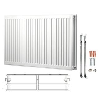 Buderus Heizkörper, Flachheizkörper, Hygieneausführung, Kompakt C-Profil.2 Typ 30 300x400 mm (HxL) 7751000804