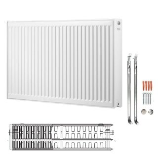 Buderus Heizkörper, Flachheizkörper, Kompakt C-Profil.2 Typ 33 900x3000 mm (HxL) 7751005730