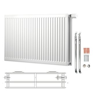 Buderus Heizkörper, Ventil Kompaktheizkörper, Kompakt VC-Profil.2 Typ 30 600x400 mm (HxL) 7751103804