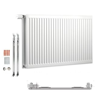 Buderus Heizkörper, Ventil Kompaktheizkörper, Kompakt VC-Profil.2 Typ 10 900x2000 mm (HxL) Links 7751111120