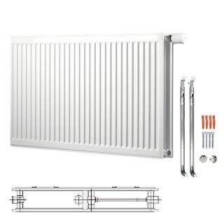 Buderus Heizkörper, Mittelanschlussheizkörper, Kompakt VCM-Profil.2 Typ 20 500x700 mm (HxL) 7751202207