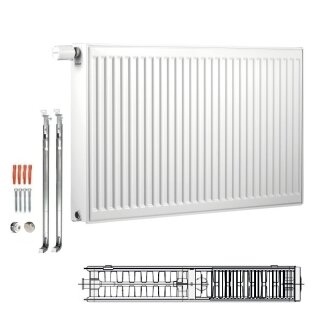 Buderus Heizkörper, Mittelanschlussheizkörper, Kompakt VCM-Profil.2 Typ 22 500x2300 mm (HxL) Links 7751208623