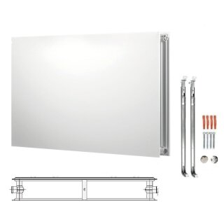 Buderus Heizkörper, Flachheizkörper, Hygieneausführung, Kompakt C-Plan.2 Typ 20 600x1800 mm (HxL) 7751303218