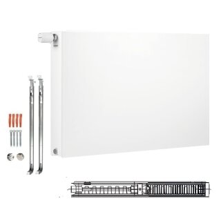 Buderus Heizkörper, Mittelanschlussheizkörper, Kompakt VCM-Plan.2 Typ 21 500x1800 mm (HxL) Links 7751508318