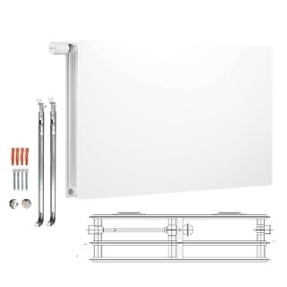 Buderus Heizkörper, Mittelanschlussheizkörper, Kompakt VCM-Plan.2 Typ 30 600x600 mm (HxL) Links 7751509806