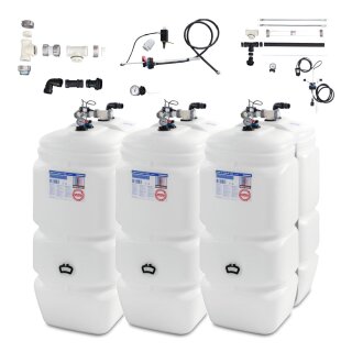 Buderus Schütz Tank im Tank System aus Kunststoff, doppelwandig, Ausführung: Standard, Volumen: 3000l (3 x 1000l) inkl. Grundpaket A, Erweiterungspaket B, green Fuels ready - TIT-ST-T103-3000l