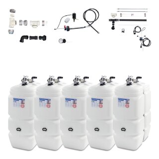 Buderus Schütz 5000 Liter Tank im Tank System aus Kunststoff, doppelwandig, Ausführung: Standard, Volumen: 5000l (5 x 1000l) inkl. Grundpaket A, Erweiterungspaket B, green Fuels ready - TIT-ST-T105-5000l