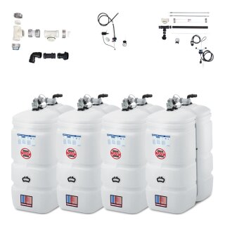 Buderus Schütz 3000 Liter Tank im Tank System aus Kunststoff, doppelwandig, Ausführung: Kompakt, Volumen: 3000l (4 x 750l) inkl. Grundpaket A, Erweiterungspaket B, green Fuels ready - TIT-KO-T104-3000l