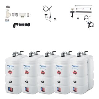 Buderus Schütz 3750 Liter Tank im Tank System aus Kunststoff, doppelwandig, Ausführung: Kompakt, Volumen: 3750l (5 x 750l) inkl. Grundpaket A, Erweiterungspaket B, green Fuels ready - TIT-KO-T105-3750l