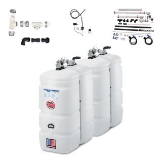 Buderus Schütz 1500 Liter Tank im Tank System 2-Reihig aus Kunststoff, doppelwandig, Ausführung: Kompakt, Volumen: 1500l (2 x 750l) inkl. Grundpaket A, Reihenverbindungspaket CDL, green Fuels ready - TIT-KO-T201-1500l