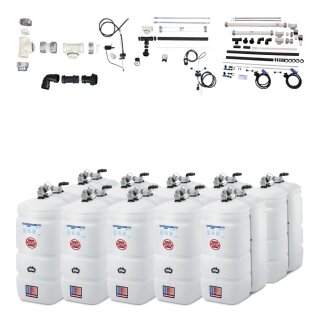 Buderus Schütz 7500 Liter Tank im Tank System 2-Reihig aus Kunststoff, doppelwandig, Ausführung: Kompakt, Volumen: 7500l (10 x 750l) inkl. Grundpaket A, Erweiterungspaket B, Reihenverbindungspaket CDL, green Fuels ready - TIT-KO-T205-7500l
