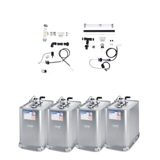 Buderus Schütz 2800l Tank im Tank System (4x 700l), Stahl, doppelwandig inkl. Grundpaket A, 3x Erweiterungspaket B, green Fuels ready - TIT-STAHL-T104-2800l