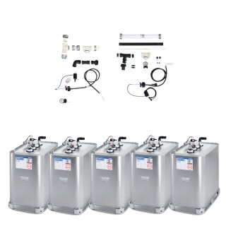 Buderus Schütz 3500l Tank im Tank System (5x 700l), Stahl, doppelwandig inkl. Grundpaket A, 4x Erweiterungspaket B, green Fuels ready - TIT-STAHL-T105-3500l