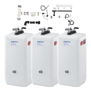 Buderus Schütz 2250 Liter Tank im Tank System aus Kunststoff, doppelwandig, Ausführung: Spezial, Volumen: 2250l (3 x 750l) inkl. Grundpaket A, Erweiterungspaket B, green Fuels ready - TIT-SP-T103-2250l
