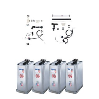 Buderus Schütz 4000l Tank im Tank System (4x 1000l), Stahl, doppelwandig inkl. Grundpaket A, 3x Erweiterungspaket B, green Fuels ready - TIT-STAHL-T104-4000l