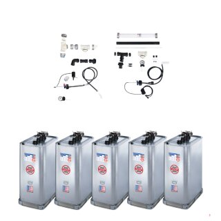 Buderus Schütz 5000l Tank im Tank System (5x 1000l), Stahl, doppelwandig inkl. Grundpaket A, 4x Erweiterungspaket B, green Fuels ready - TIT-STAHL-T105-5000l