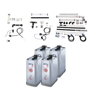 Schütz 4000 Liter Tank im Tank System 2-reihig, Stahl verzinkt, Zubehör