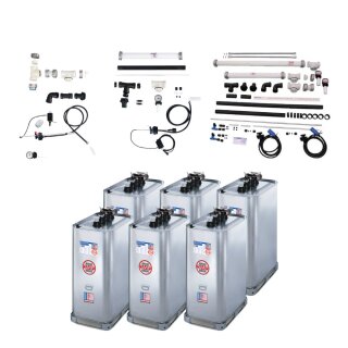 Schütz 6000 Liter Tank im Tank System 2-reihig, Stahl verzinkt, Zubehör