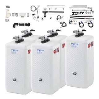 Buderus Schütz 3750 Liter Tank im Tank System Eck Aufstellung aus Kunststoff, doppelwandig, Ausführung: Spezial, Volumen: 3750l (5 x 750l) inkl. Grundpaket A, Erweiterungspaket B, Reihenverbindungspaket CDL, green Fuels ready - TIT-SP-L3-3750l