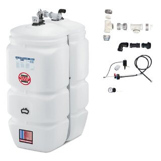 Buderus Schütz 1000 Liter Tank im Tank System aus Kunststoff, doppelwandig, Ausführung: Kompakt, Volumen: 1000l (1 x 1000l) inkl. Grundpaket A, green Fuels ready - TIT-KO-T101-1000l