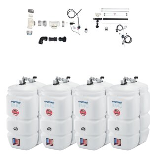 Buderus Schütz 4000 Liter Tank im Tank System aus Kunststoff, doppelwandig, Ausführung: Kompakt, Volumen: 4000l (4 x 1000l) inkl. Grundpaket A, Erweiterungspaket B, green Fuels ready - TIT-KO-T104-4000l