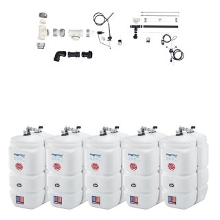 Buderus Schütz 5000 Liter Tank im Tank System aus Kunststoff, doppelwandig, Ausführung: Kompakt, Volumen: 5000l (5 x 1000l) inkl. Grundpaket A, Erweiterungspaket B, green Fuels ready - TIT-KO-T105-5000l