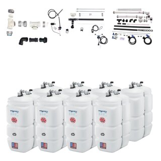 Buderus Schütz 8000 Liter Tank im Tank System 2-Reihig aus Kunststoff, doppelwandig, Ausführung: Kompakt, Volumen: 8000l (8 x 1000l) inkl. Grundpaket A, Erweiterungspaket B, Reihenverbindungspaket CDL, green Fuels ready - TIT-KO-T204-8000l