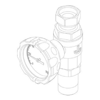 Absperrhahn, Vorlauf, mit Rückschlagklappe für GB172i-17/24kW T210 & GB192i-15/25kW T210 - 87186687470