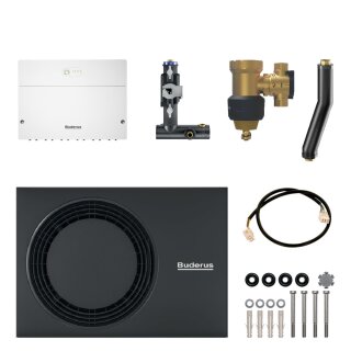 Buderus Ergänzungspaket Wärmepumpe WLW MB A H für GB125, Außeneinheit WLW-5 MB AR, Hybridmanager HM200.2, Hybridgruppe HF-Set HYC40B, Zubehör