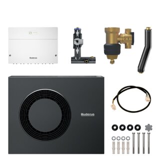 Buderus Ergänzungspaket Wärmepumpe WLW MB A H für GB125, Außeneinheit WLW-12 MB AR, Hybridmanager HM200.2, Hybridgruppe HF-Set HYC40B, Zubehör