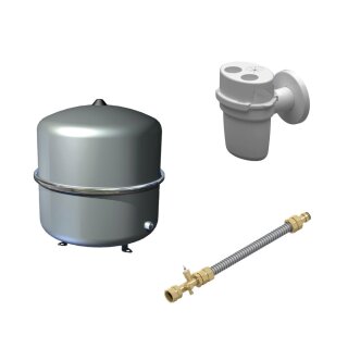 Buderus Zubehörpaket MZ GBH172i.2, Ausdehnungsgefäß BU-H 35 l, MAG-Anschluss-Set CS29-1, Trichtersiphon Nr. 432