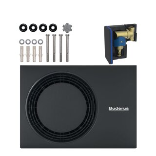 Buderus Ergänzungspaket Wärmepumpe M WLW-MB AH für GBH172i.2, Außeneinheit WLW-7 MB AR, Befestigungs-Set, Magnetit-/Schlammabscheider