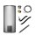 Buderus Speicherpaket M SH290 silber, Warmwasserspeicher SH290 RS-B, Rohrgruppe BCC32-HE, Ergänzungs-Kit, Sensor-Set Ø 6 mm, Zubehör