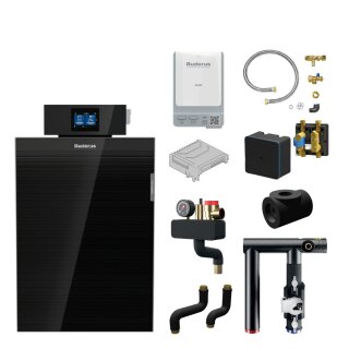 Buderus KBH195i-25 kW Öl-Brennwert Wärmepumpen-Hybridkessel-Paket M, Regelgerät IMC200, Bedieneinheit BC400, Funkmodul MX400, Zubehör