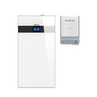 Buderus Luft-Wasser-Wärmepumpe WLW186i.2 TP70 W Inneneinheit weiß, Pufferspeicher 70 l, Funkmodul MX400, monoenergetisch - 7724001338