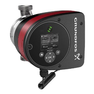 Grundfos MAGNA3 32-60 N, BL: 180mm, G1 1/4", PN6/10, 1x230V, Edelstahl, Wärmedämmschale, Zirkulationspumpe - 7738314218