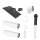 Buderus Abgaspaket DO 80/125 schwarz, Grundbausatz DO, Dachziegel 25-45°, Rohr 2x1 m, Bogen 87° - 7739607711