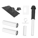 Buderus Abgaspaket DO schwarz, Ø 80/125 mm, 2x 1m...