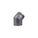 Buderus Abgasbogen RLU DIN1298 45 Gr schwarz 773660982
