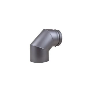 Buderus Abgasbogen RLU DIN1298 90 Gr schwarz 7736600981