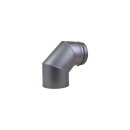Buderus Abgasbogen RLU DIN1298 90 Gr schwarz 7736600981